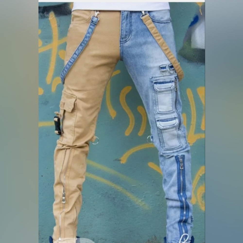 NWOT Slim Khaki Blue Jeans